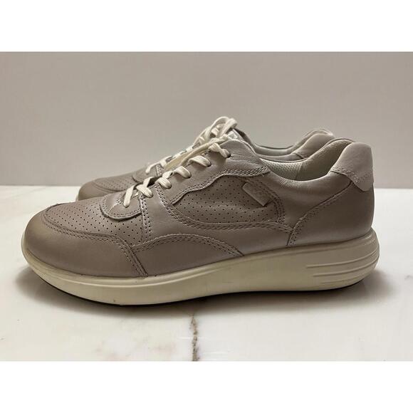 Ecco Premium Size 7 Metallic Pink Purple Sneakers Tennis Shoes Perforated Fairy - Picture 1 of 7